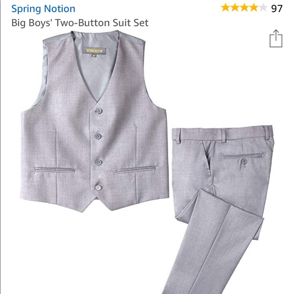 Spring Notion Boys size 5 vest and pants (gray) - Picture 2 of 2